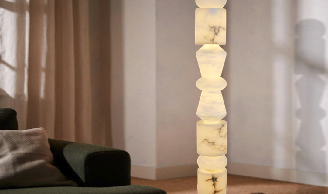 Marble-Bodenlampenkegel für das Studium geeignet